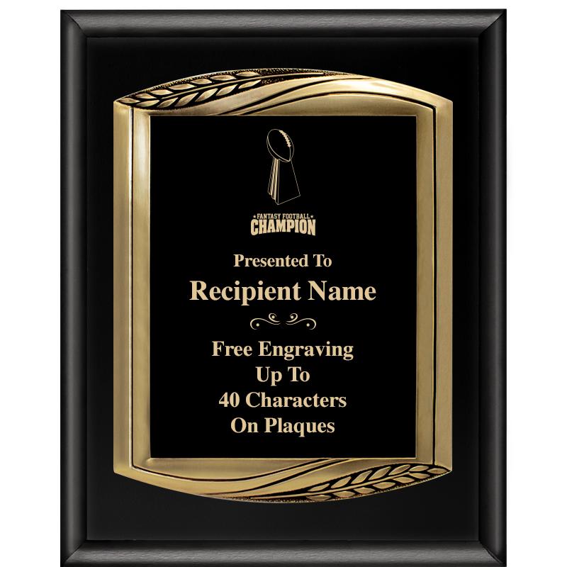 12X15 CHIEF PIANO BLK PLQ W GD