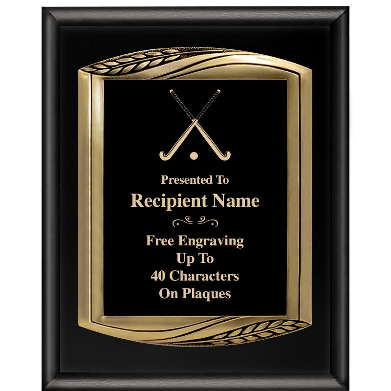 12X15 CHIEF PIANO BLK PLQ W GD