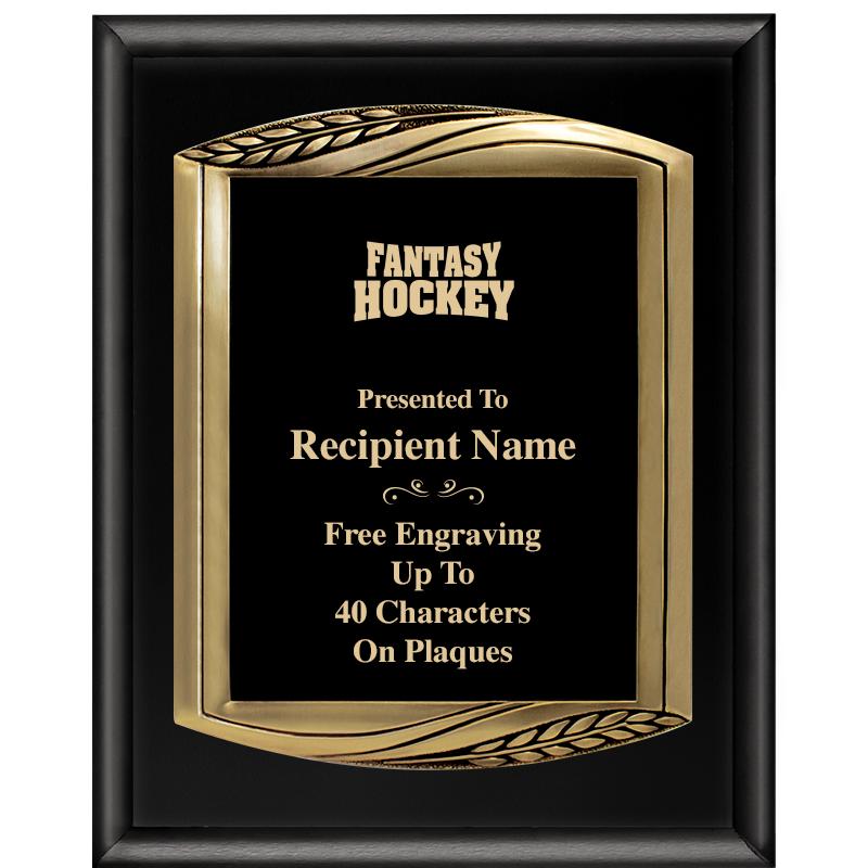 12X15 CHIEF PIANO BLK PLQ W GD