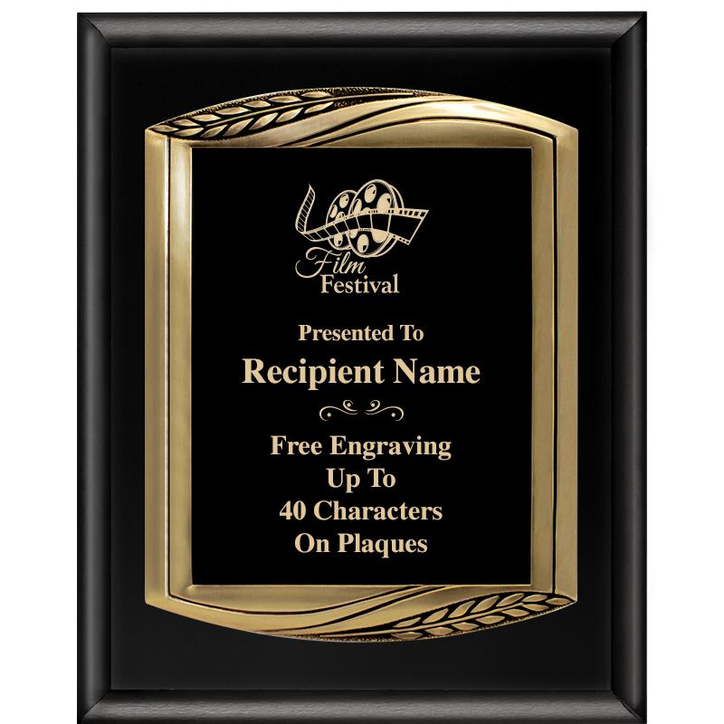 12X15 CHIEF PIANO BLK PLQ W GD