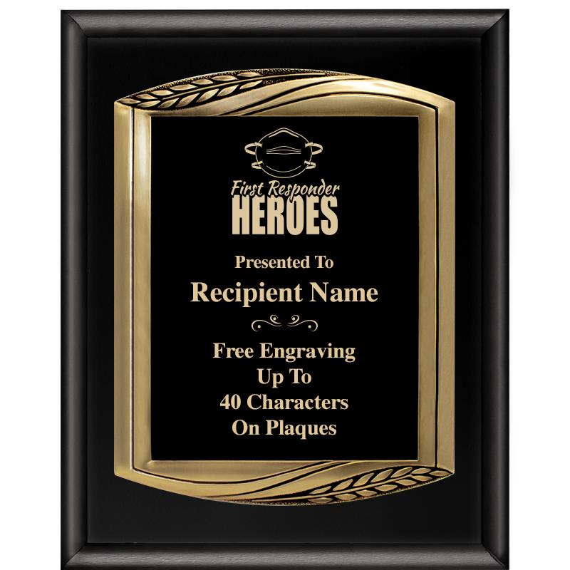 12X15 CHIEF PIANO BLK PLQ W GD