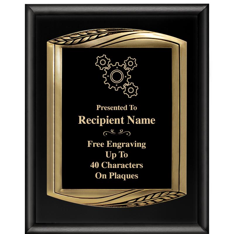 12X15 CHIEF PIANO BLK PLQ W GD