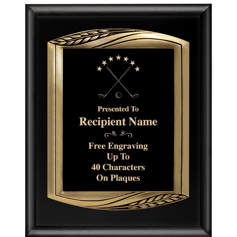 12X15 CHIEF PIANO BLK PLQ W GD