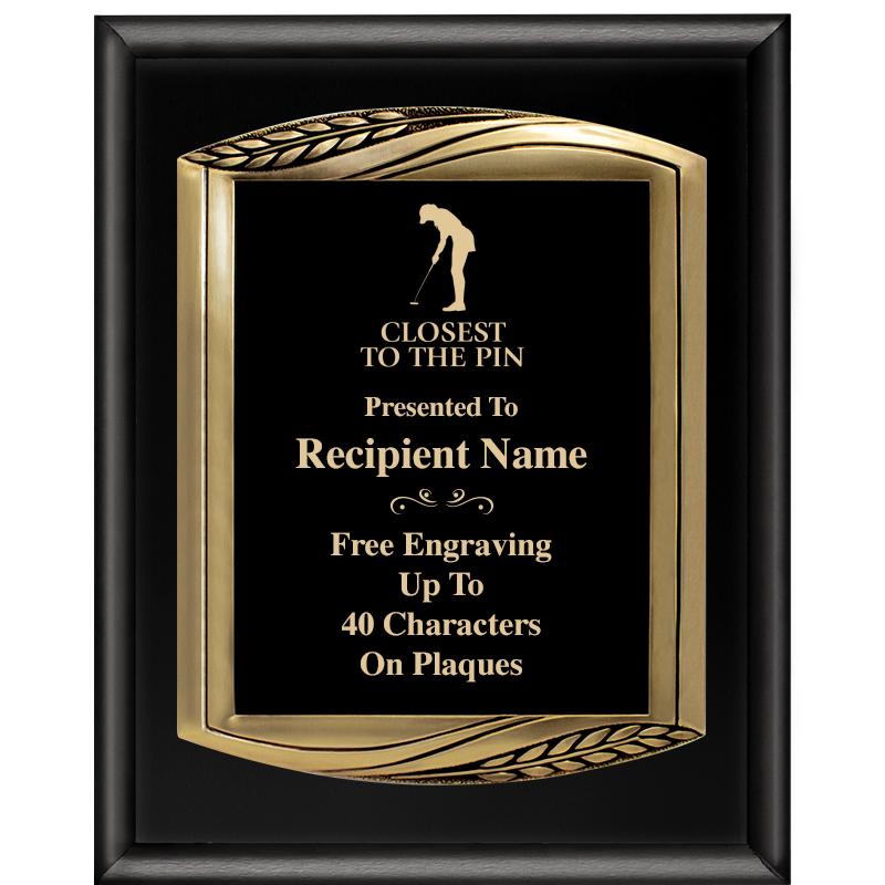 12X15 CHIEF PIANO BLK PLQ W GD