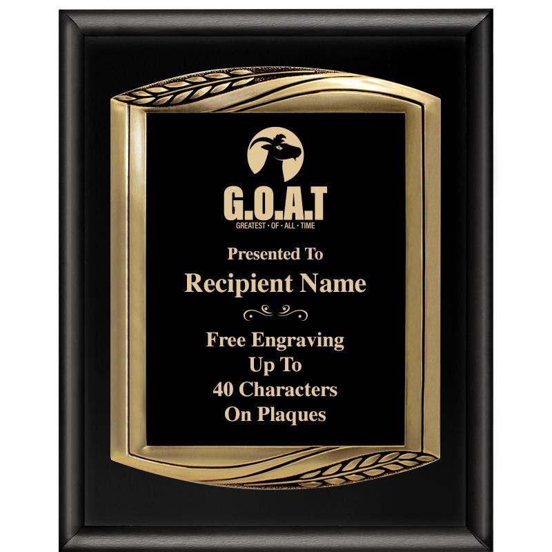 12X15 CHIEF PIANO BLK PLQ W GD