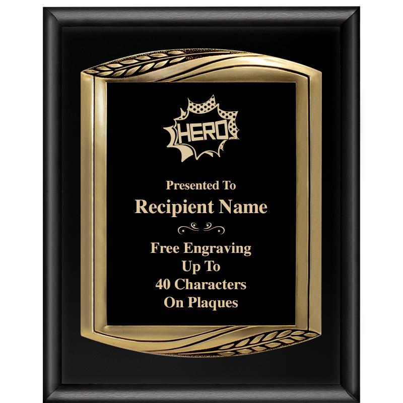 12X15 CHIEF PIANO BLK PLQ W GD