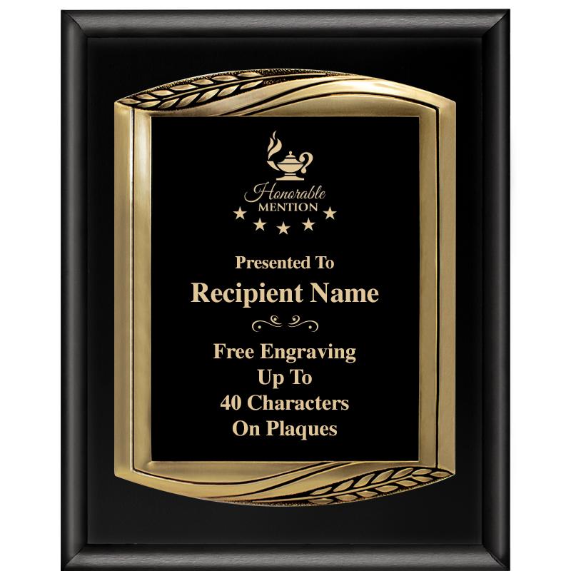 12X15 CHIEF PIANO BLK PLQ W GD