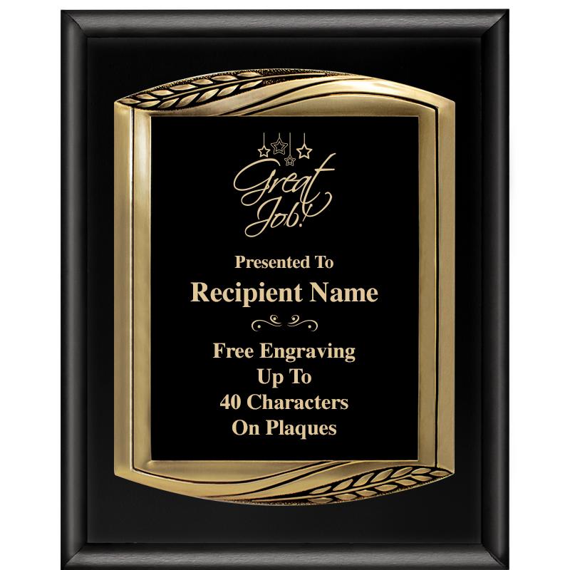 12X15 CHIEF PIANO BLK PLQ W GD