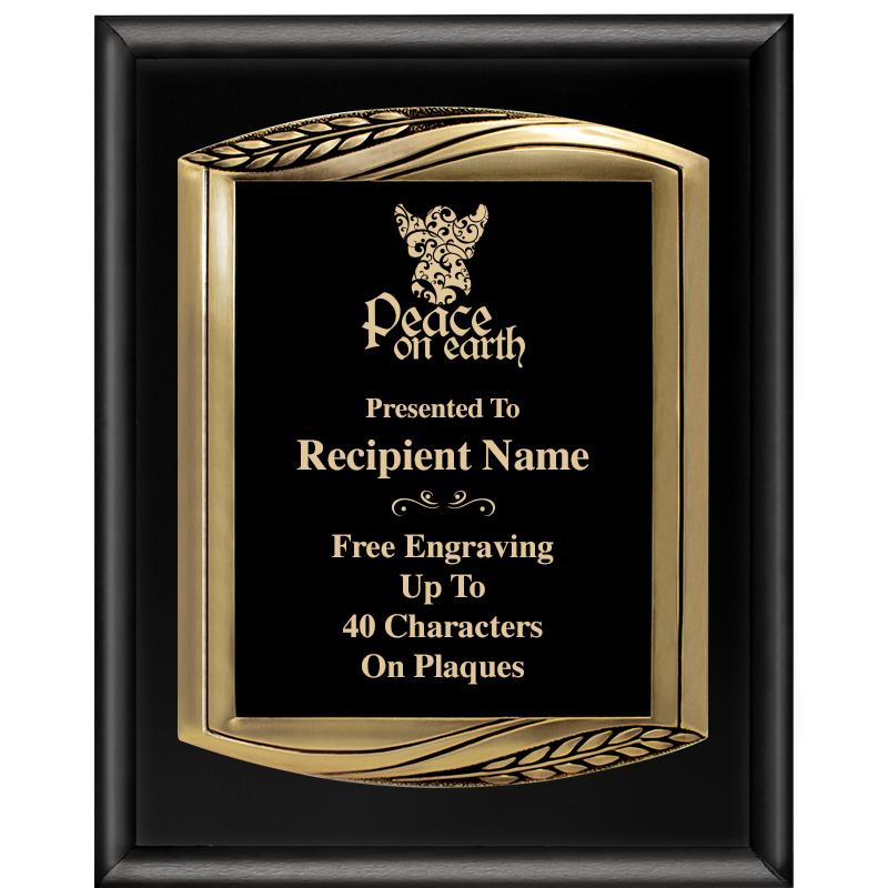 12X15 CHIEF PIANO BLK PLQ W GD