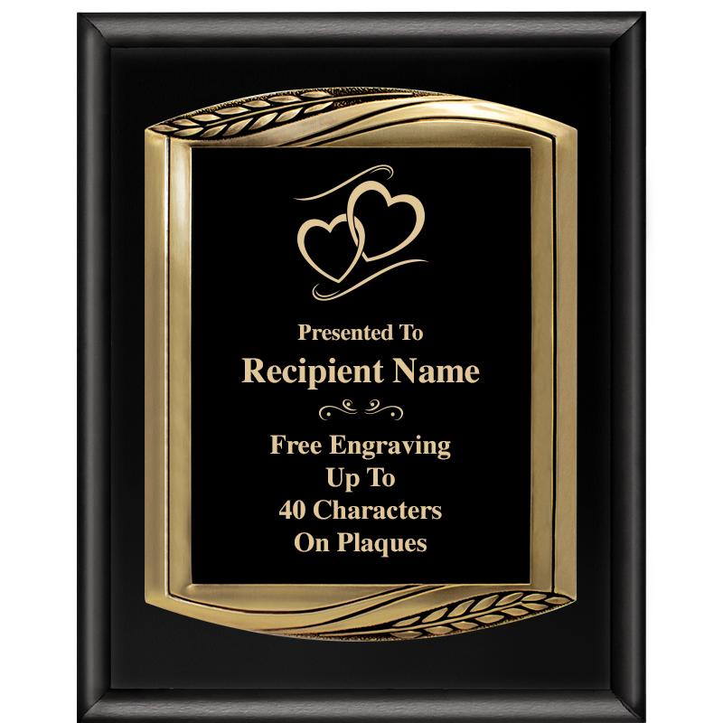 12X15 CHIEF PIANO BLK PLQ W GD