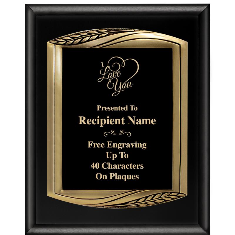 12X15 CHIEF PIANO BLK PLQ W GD