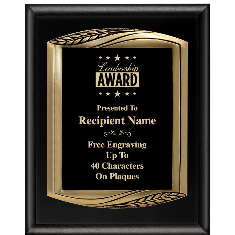 12X15 CHIEF PIANO BLK PLQ W GD