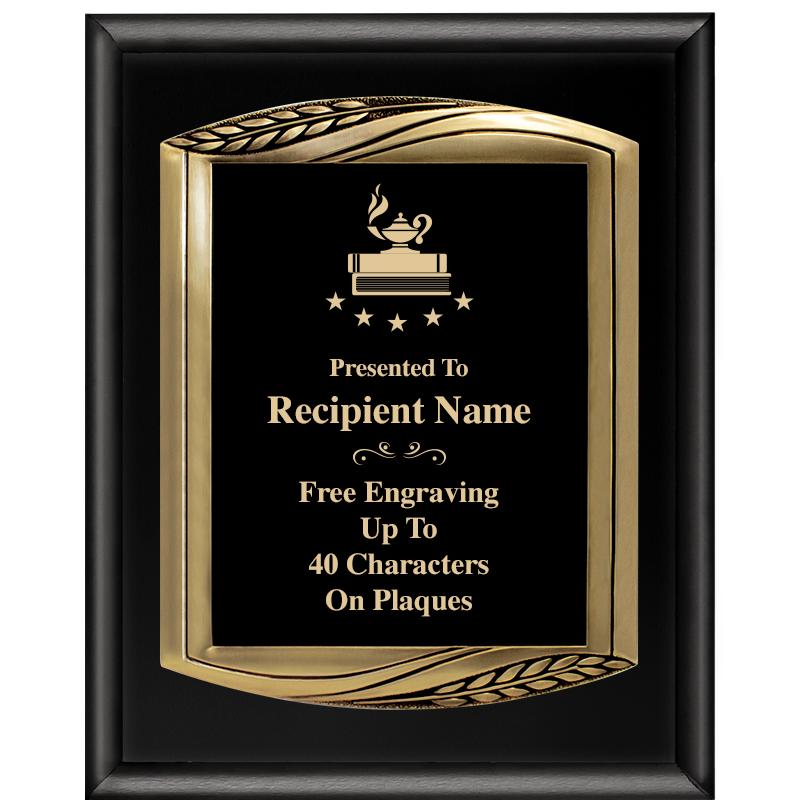 12X15 CHIEF PIANO BLK PLQ W GD