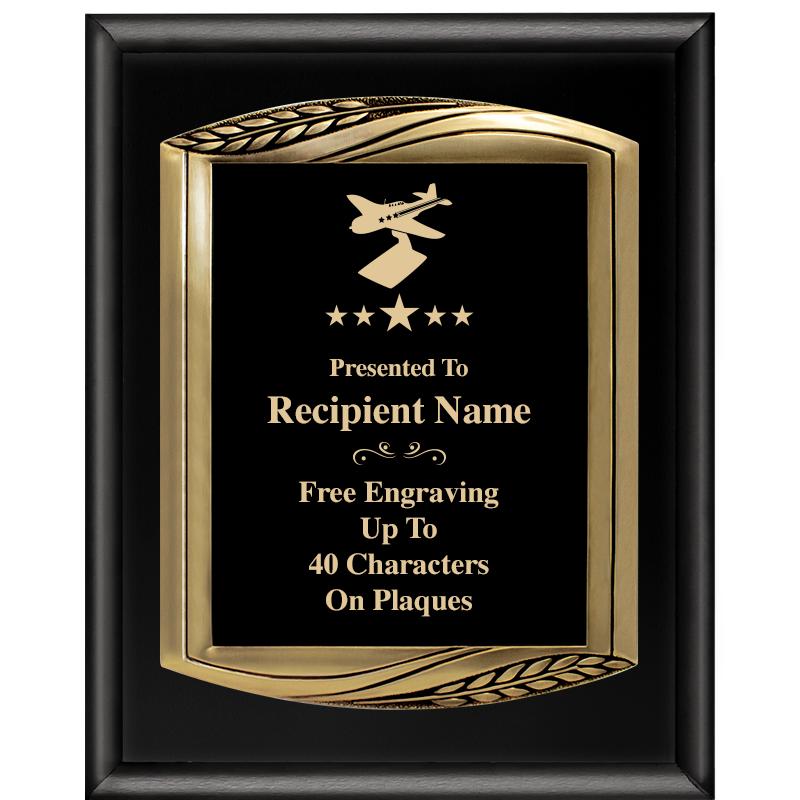 12X15 CHIEF PIANO BLK PLQ W GD