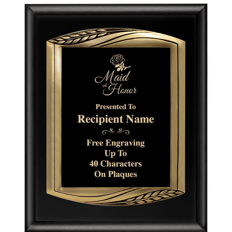 12X15 CHIEF PIANO BLK PLQ W GD