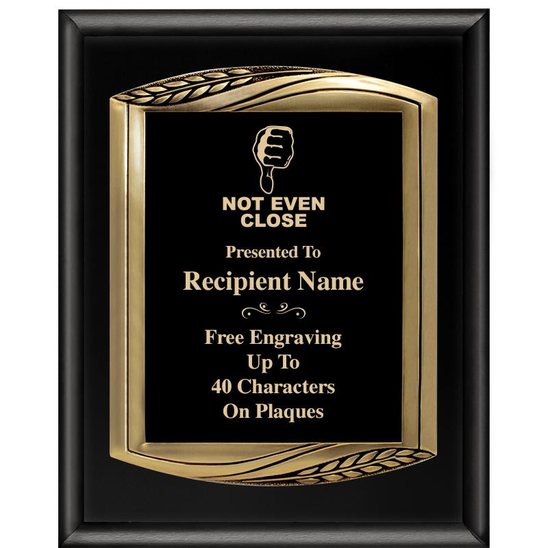 12X15 CHIEF PIANO BLK PLQ W GD