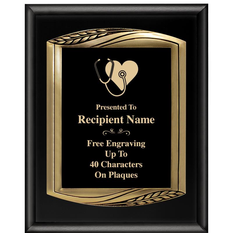 12X15 CHIEF PIANO BLK PLQ W GD