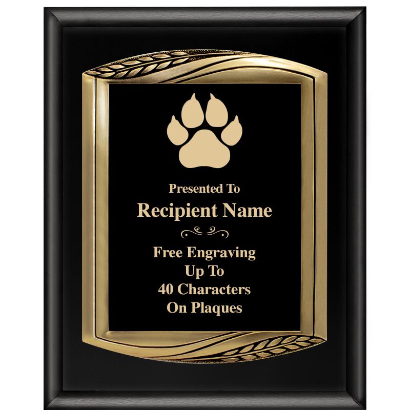 12X15 CHIEF PIANO BLK PLQ W GD