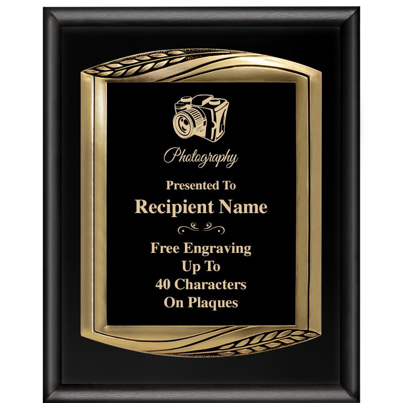 12X15 CHIEF PIANO BLK PLQ W GD