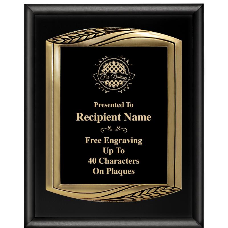 12X15 CHIEF PIANO BLK PLQ W GD