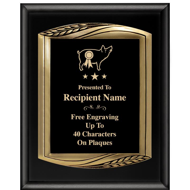 12X15 CHIEF PIANO BLK PLQ W GD