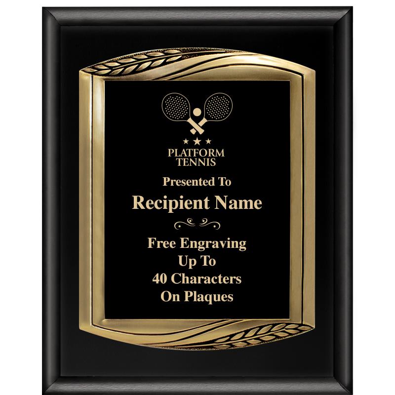 12X15 CHIEF PIANO BLK PLQ W GD