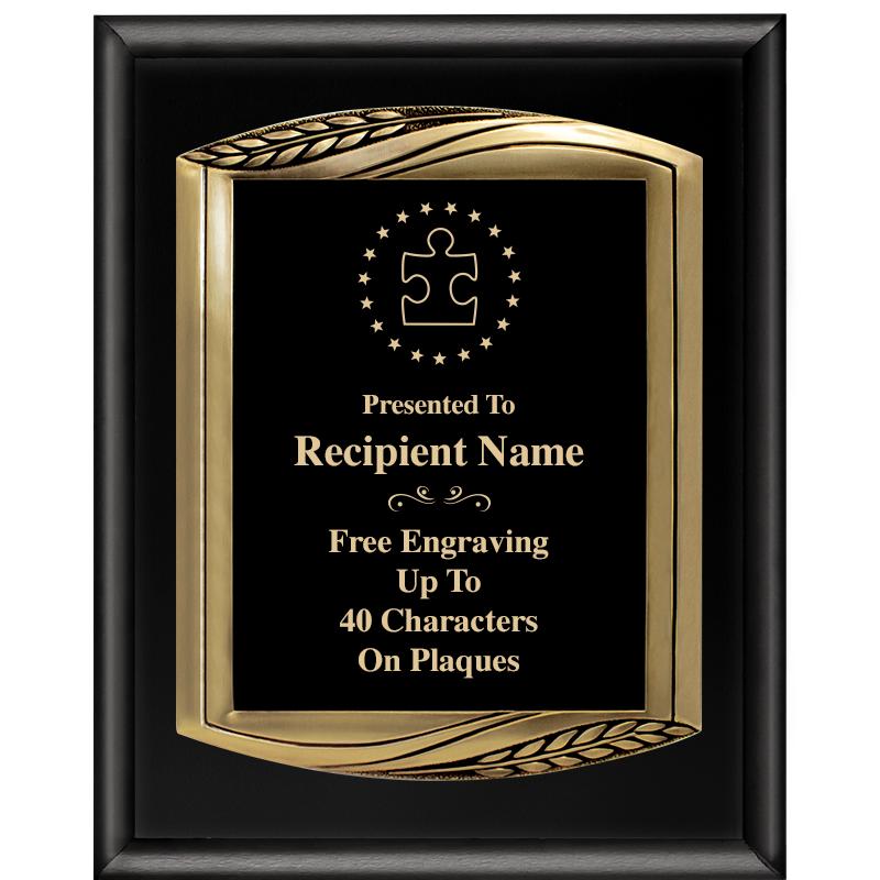 12X15 CHIEF PIANO BLK PLQ W GD