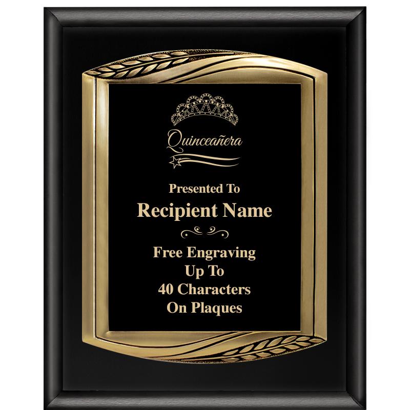 12X15 CHIEF PIANO BLK PLQ W GD