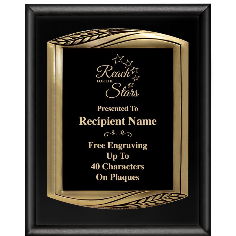 12X15 CHIEF PIANO BLK PLQ W GD