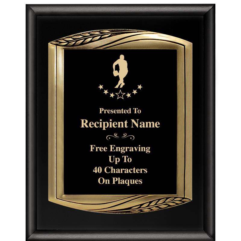 12X15 CHIEF PIANO BLK PLQ W GD