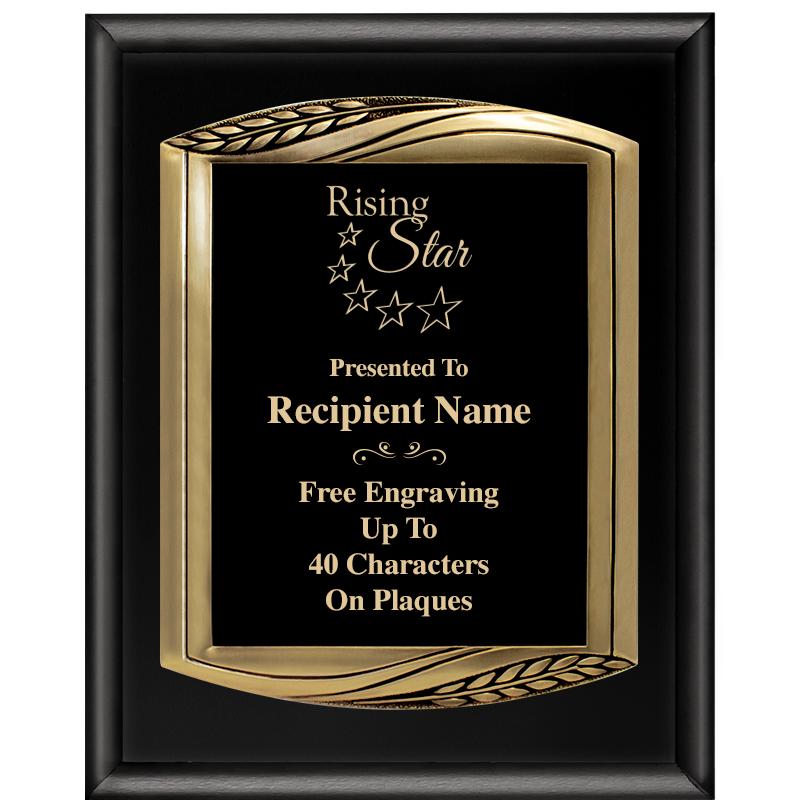 12X15 CHIEF PIANO BLK PLQ W GD