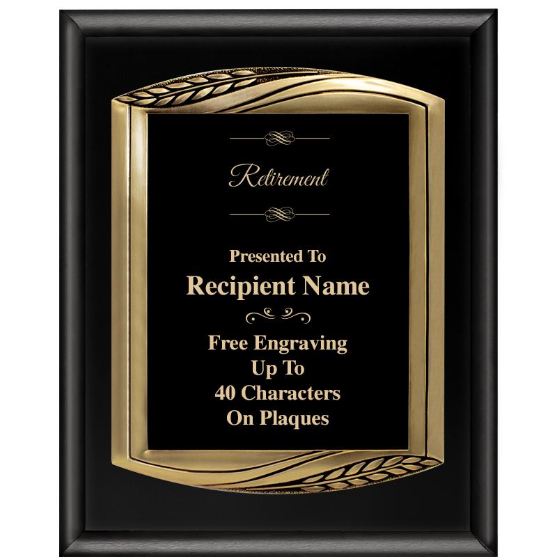 12X15 CHIEF PIANO BLK PLQ W GD