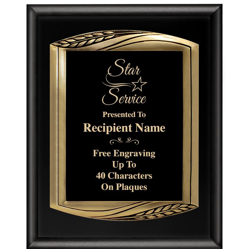 12X15 CHIEF PIANO BLK PLQ W GD