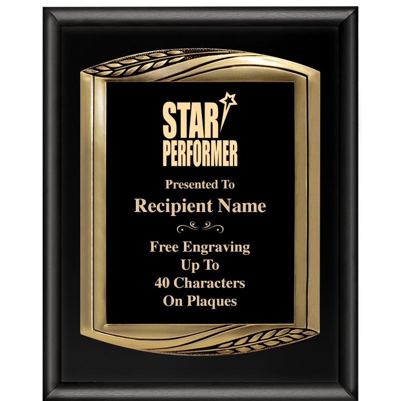 12X15 CHIEF PIANO BLK PLQ W GD