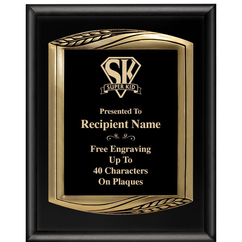 12X15 CHIEF PIANO BLK PLQ W GD