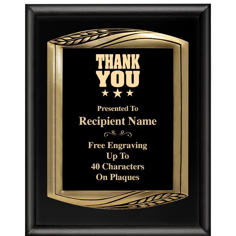 12X15 CHIEF PIANO BLK PLQ W GD