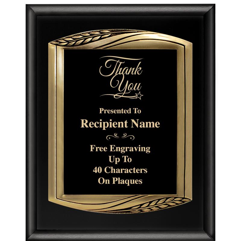 12X15 CHIEF PIANO BLK PLQ W GD