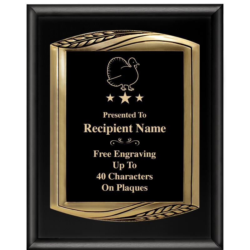 12X15 CHIEF PIANO BLK PLQ W GD