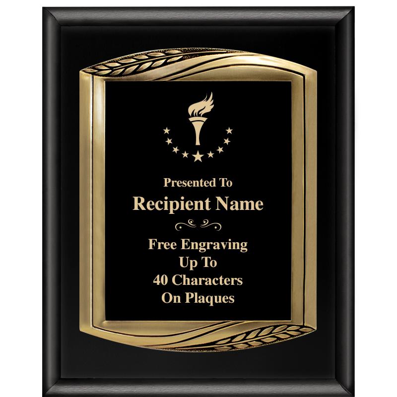 12X15 CHIEF PIANO BLK PLQ W GD