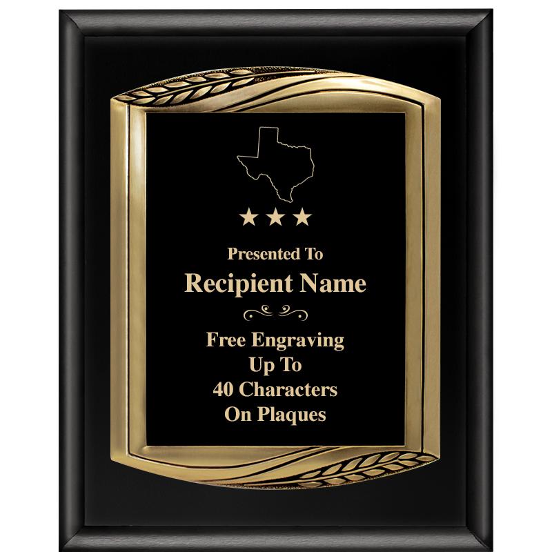 12X15 CHIEF PIANO BLK PLQ W GD