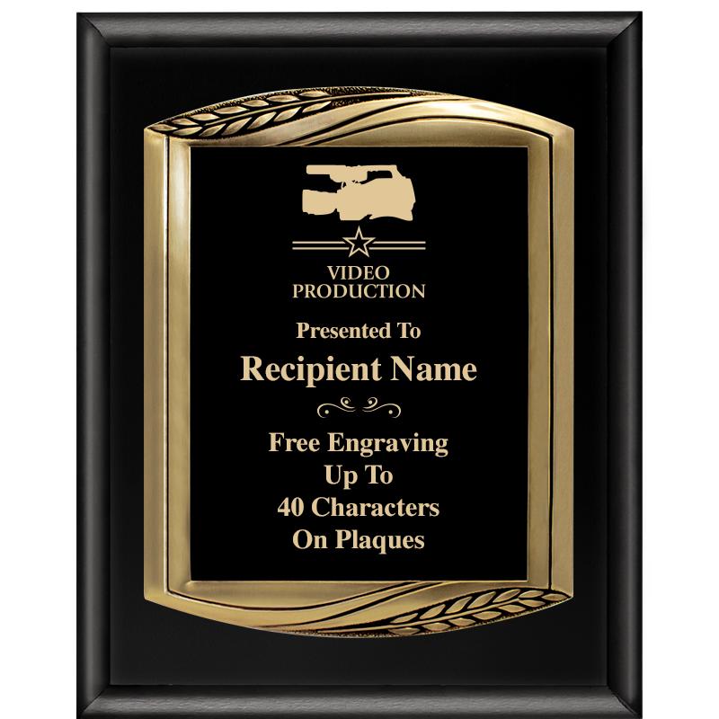 12X15 CHIEF PIANO BLK PLQ W GD