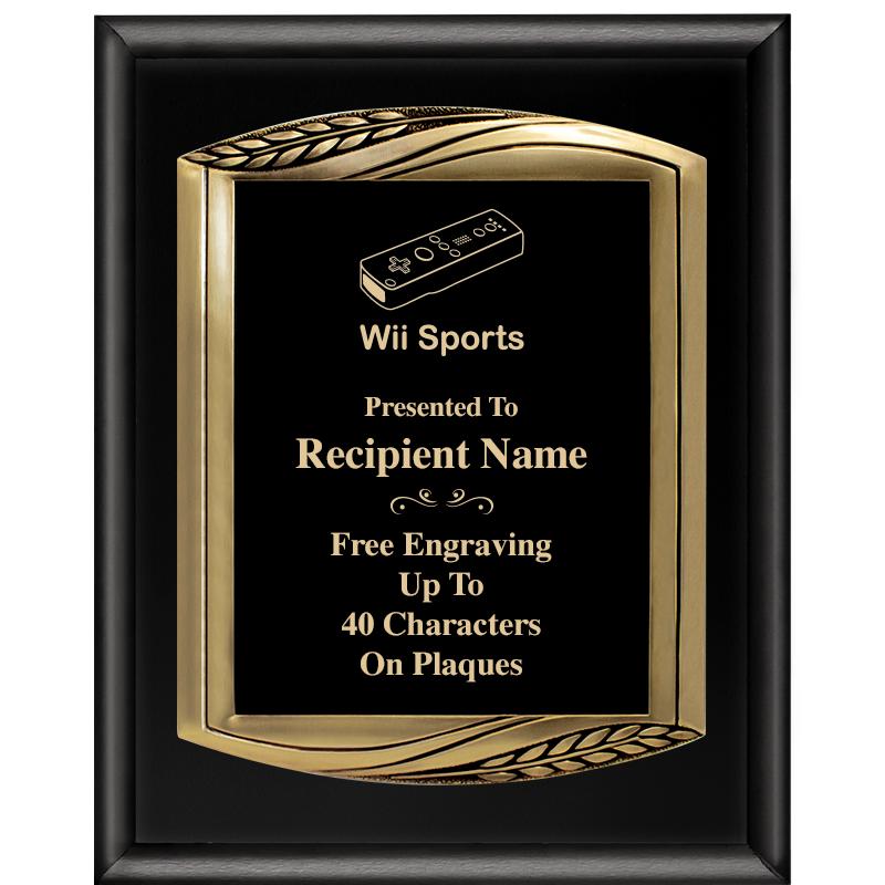 12X15 CHIEF PIANO BLK PLQ W GD