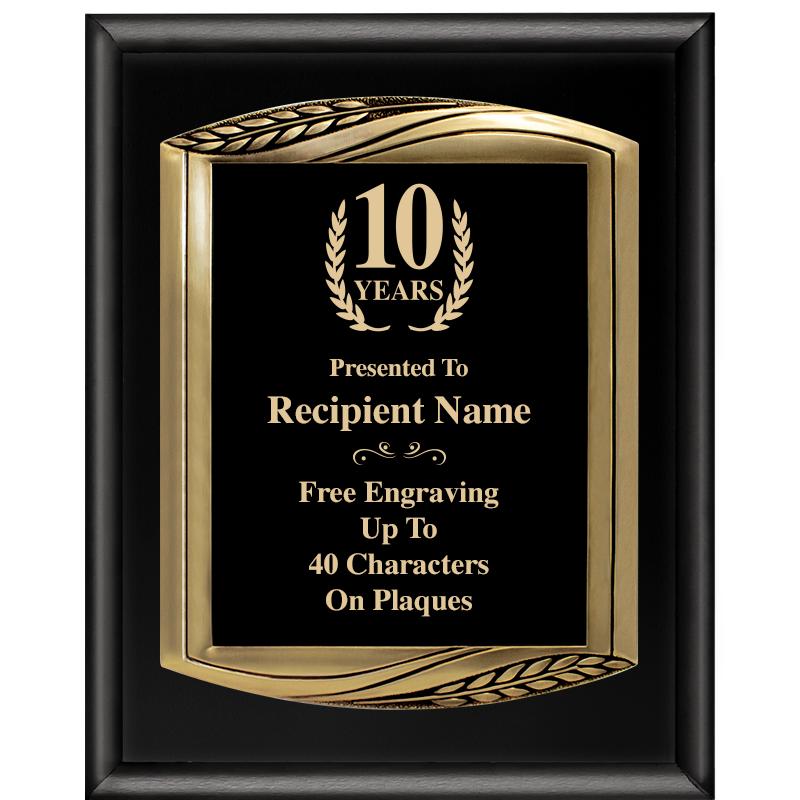 12X15 CHIEF PIANO BLK PLQ W GD