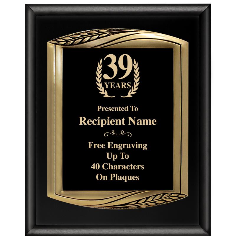 12X15 CHIEF PIANO BLK PLQ W GD