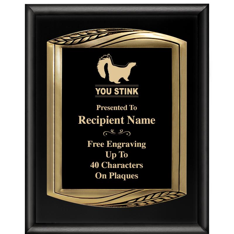 12X15 CHIEF PIANO BLK PLQ W GD