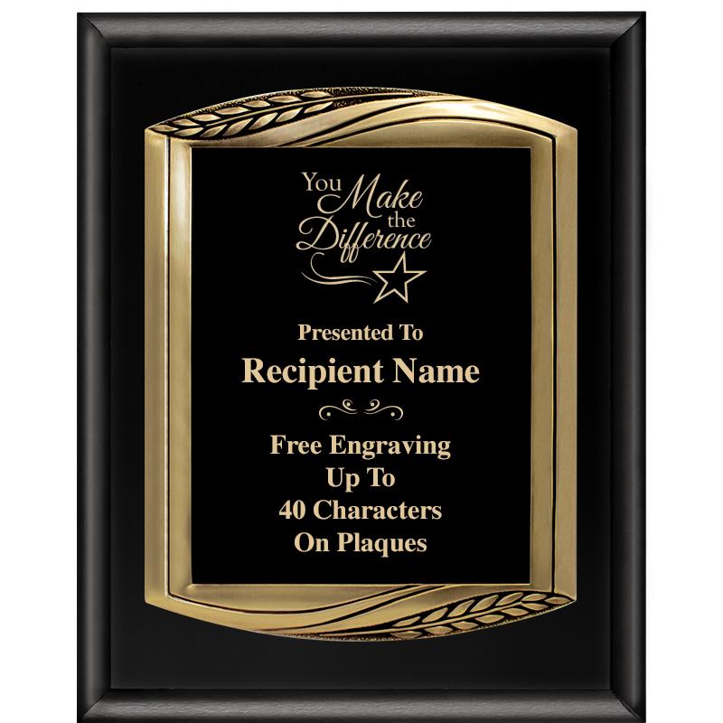 12X15 CHIEF PIANO BLK PLQ W GD