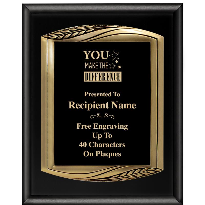 12X15 CHIEF PIANO BLK PLQ W GD