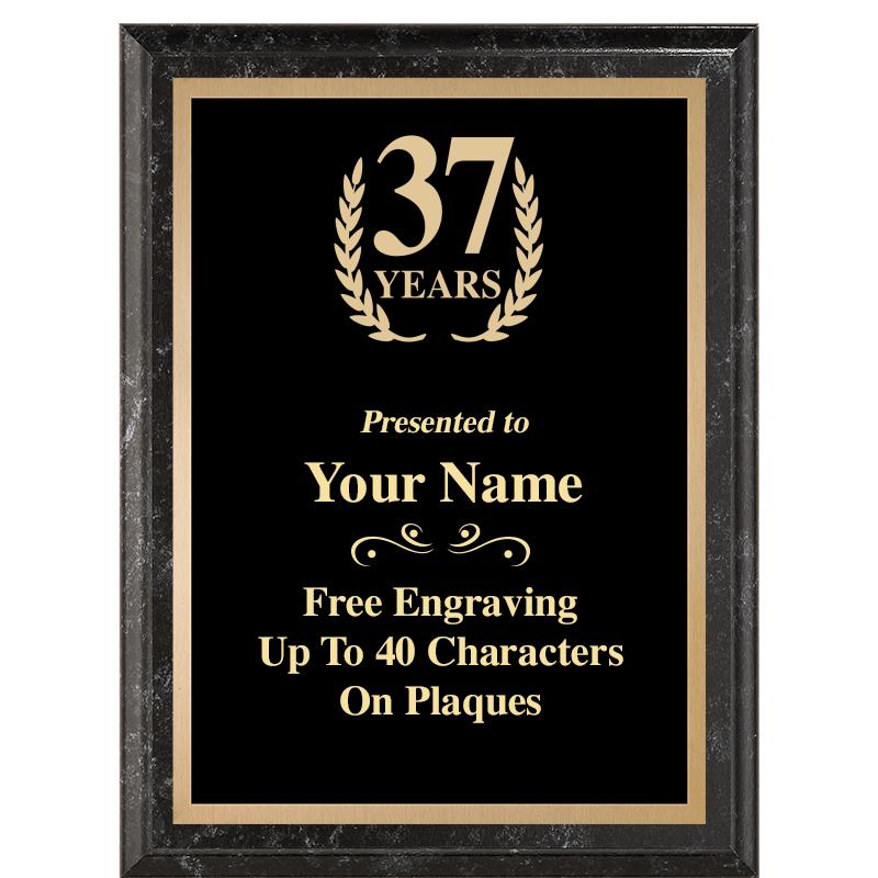 6X8 BLACK MARBLEIZED PLAQUE