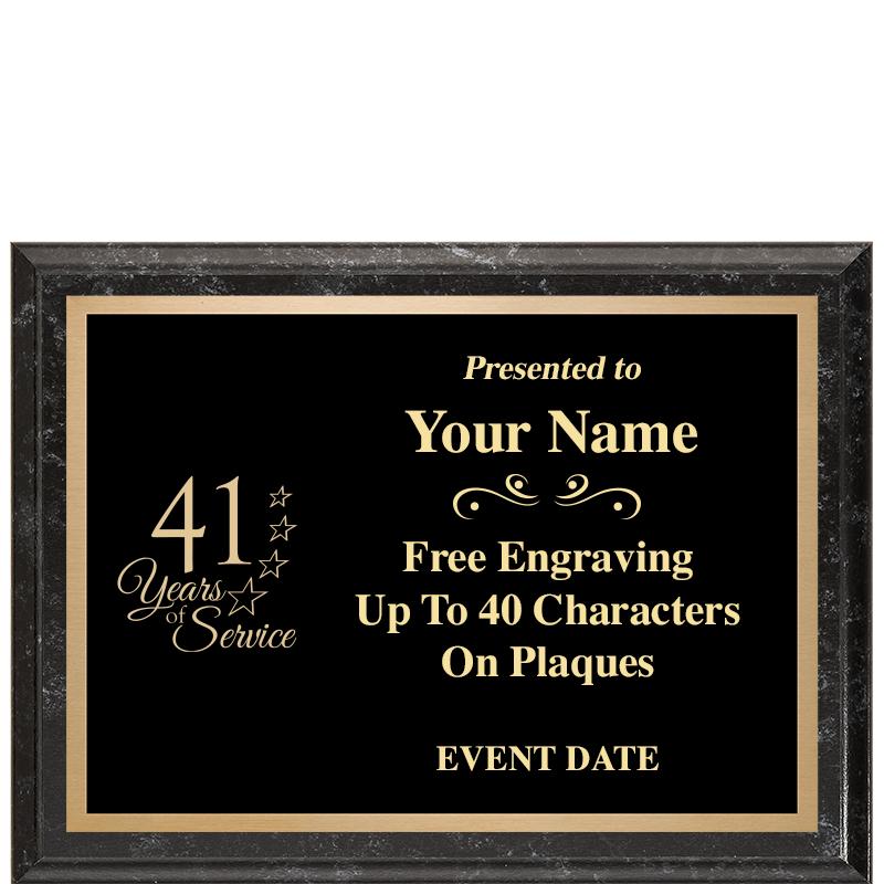 8x6 BLACK MARBLEIZED PLAQUE