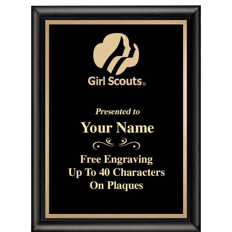 6X8 CLASSIC BLACK SHINY PLAQUE